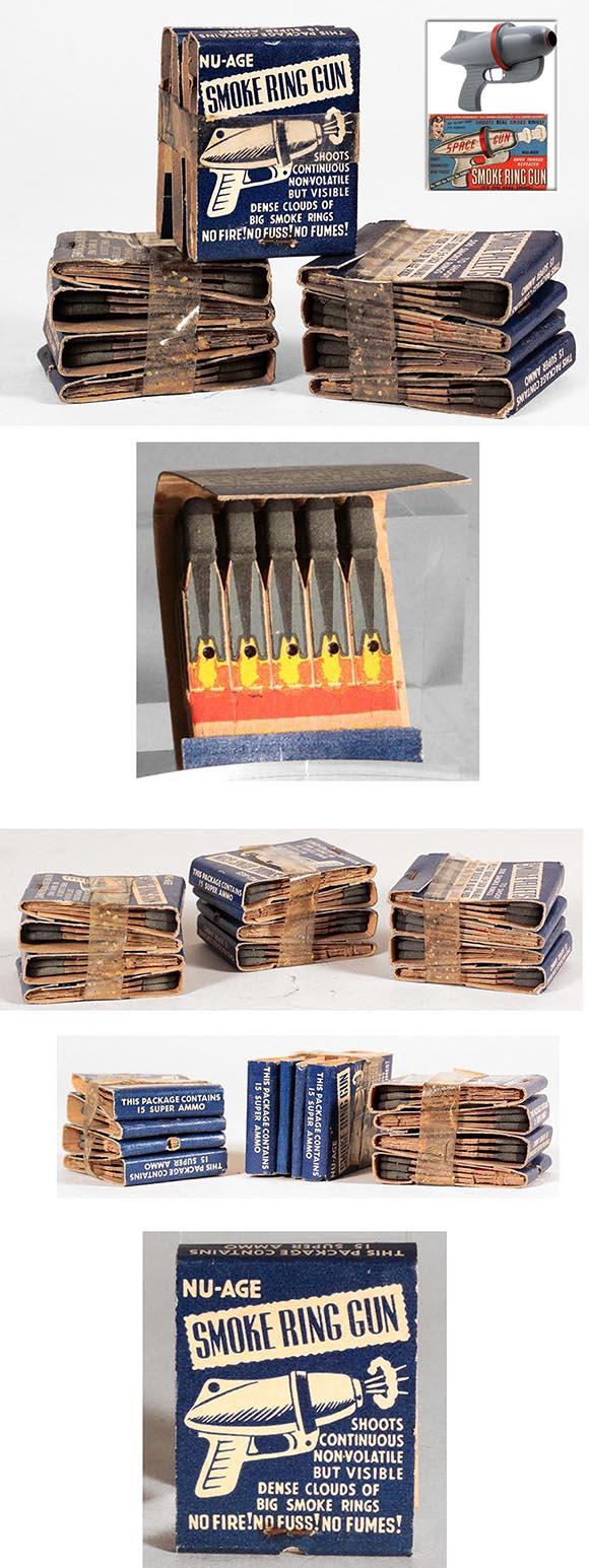 1954 Nu-Age Prod., 12 Books of Unused Smoke Ring Gun Pellets